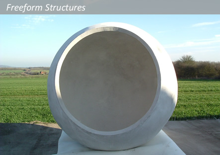 concrete spheres for Diarmuid Gavin
